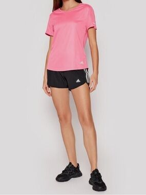 Adidas Midrise Black & White Running Shorts Size Medium